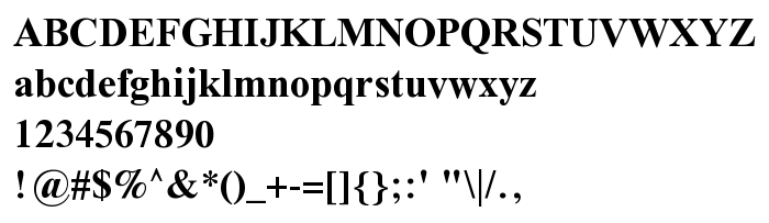 Pratinjauan jenis huruf Galatia SIL Bold