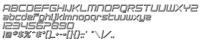 Pratinjauan jenis huruf SF Chromium 24 Oblique
