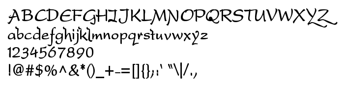 Pratinjauan jenis huruf DreamerOne Bold