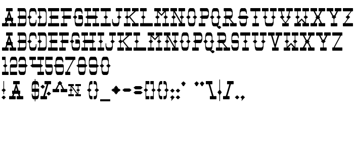 Pratinjauan jenis huruf Tombstone