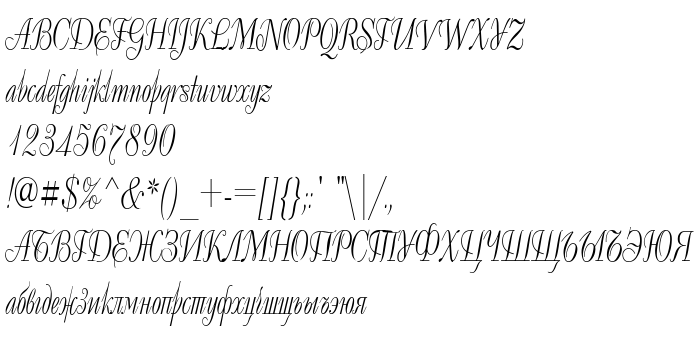 Pratinjauan jenis huruf Decor Condensed