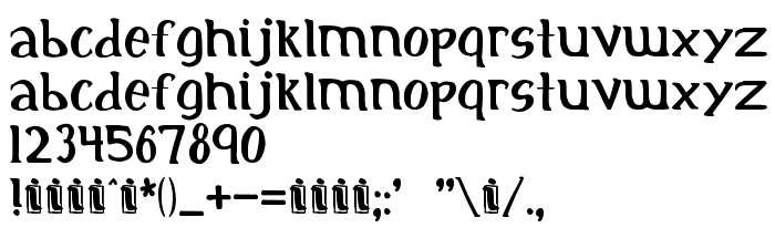 Pratinjauan jenis huruf Initial