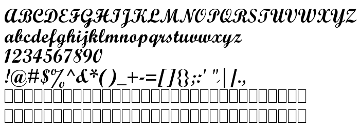 Pratinjauan jenis huruf Wrexham Script