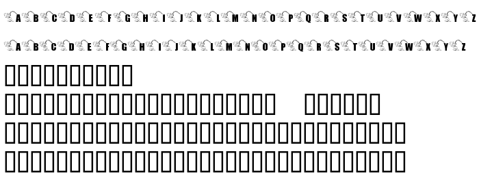 Pratinjauan jenis huruf KR Font Fishin 2