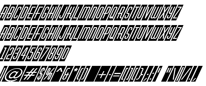 Pratinjauan jenis huruf a_HuxleyCmVObl Italic