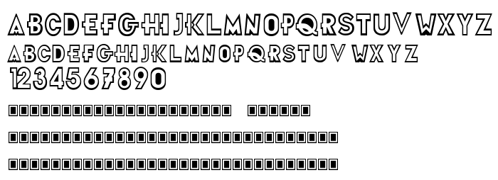 Pratinjauan jenis huruf Futurama Title Font