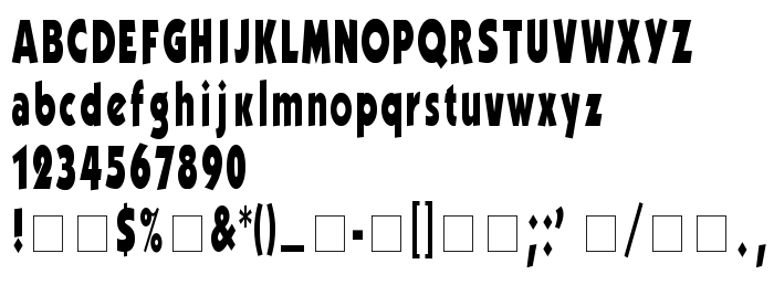 Pratinjauan jenis huruf Kabel Condensed Bold
