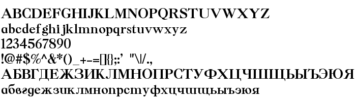 Pratinjauan jenis huruf Caslon