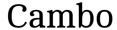 Jenis huruf Cambo