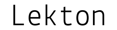 Jenis huruf Lekton
