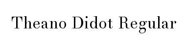 Jenis huruf Theano Didot Regular