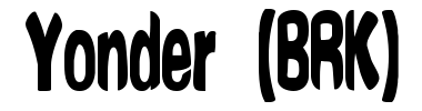 Jenis huruf Yonder (BRK)