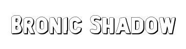 Jenis huruf Bronic Shadow