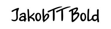 Jenis huruf JakobTT Bold