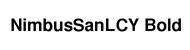Jenis huruf NimbusSanLCY Bold