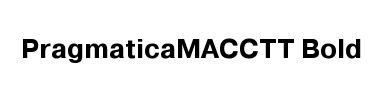 Jenis huruf PragmaticaMACCTT Bold
