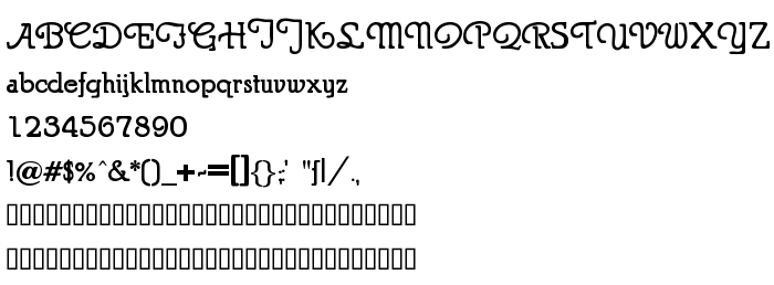 Pratinjauan jenis huruf Puritan Swash Bold