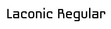 Jenis huruf Laconic Regular